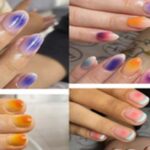 Airbrush Gel Manicure Natural Nails
