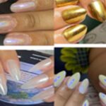 Chrome Gel Manicure With Nail Tip