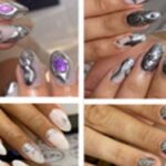 Metal 3D Art On Natural Nails