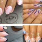 Minimalist Line Gel Manicure Natural Nails